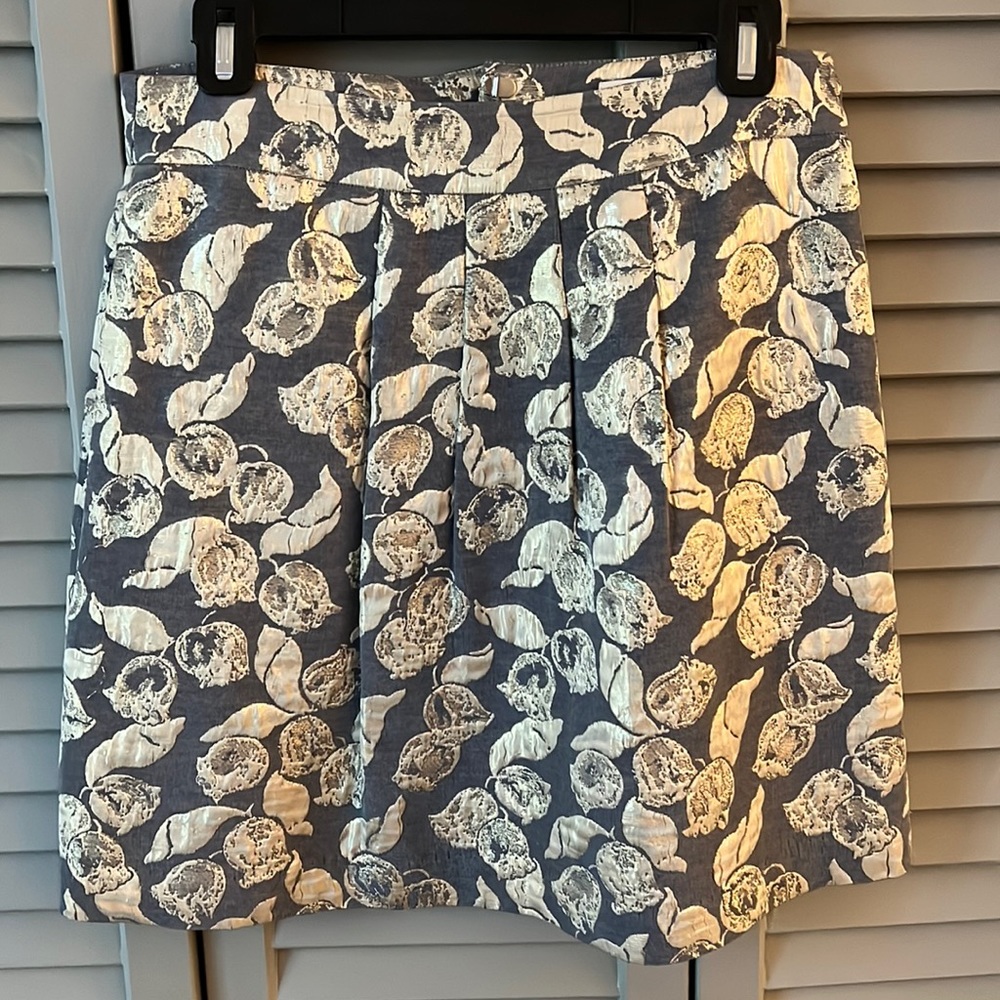 Tibi - Purple and Gold Skirt with Pockets - Size 4